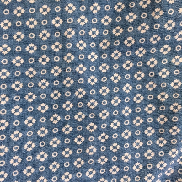 LOFT | Patterned Denim Button-Down - Picture 5 of 6